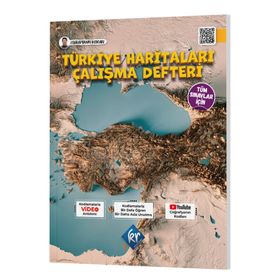 Coğrafyanın Kodları Türkiye Haritaları Çalışma Defteri - KR Akademi Yayınları