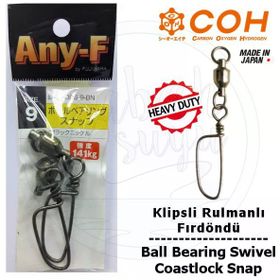 Coh Rulmanlı Klipsli 9 141 kg Fırdöndü