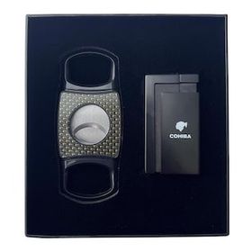 Cohiba Çakmak Kesici İkili Siyah Puro Seti