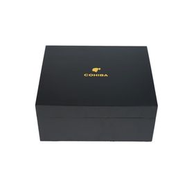 Cohiba Humidor Siyah Puro Kutusu