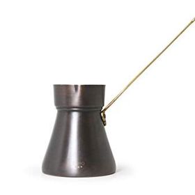 Coho Antique Bakır Türk Kahve Cezvesi Döküm Işleme Kulp