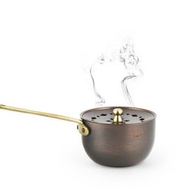 Coho Antique Bakır Tütsü Gezdirme Çanağı