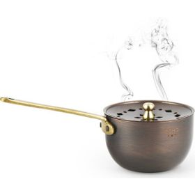 Coho Antique Bakır Tütsü Gezdirme Çanağı