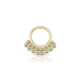 Çok Taşlı Altın Helix Piercing