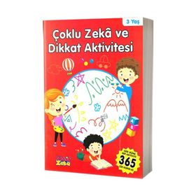 Çoklu Zeka ve Dikkat Aktivitesi 3 Yaş - Kırmızı Kitap