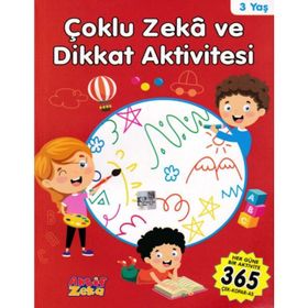 Çoklu Zeka ve Dikkat Aktivitesi 3 Yaş - Kırmızı Kitap