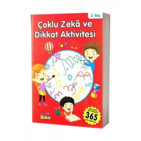 Çoklu Zeka ve Dikkat Aktivitesi 3 Yaş - Kırmızı Kitap