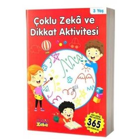 Çoklu Zeka ve Dikkat Aktivitesi 3 Yaş - Kırmızı Kitap