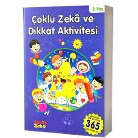 Çoklu Zeka ve Dikkat Aktivitesi 3 Yaş - Mavi Kitap