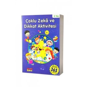 Çoklu Zeka ve Dikkat Aktivitesi 3 Yaş - Mavi Kitap