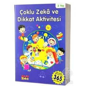 Çoklu Zeka ve Dikkat Aktivitesi 3 Yaş - Mavi Kitap