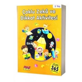 Çoklu Zeka ve Dikkat Aktivitesi 3 Yaş - Turuncu Kitap