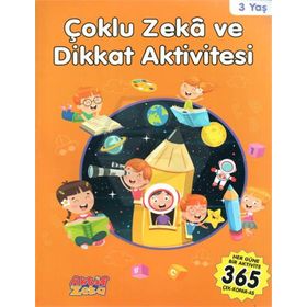 Çoklu Zeka ve Dikkat Aktivitesi 3 Yaş - Turuncu Kitap