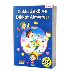 Çoklu Zeka ve Dikkat Aktivitesi 4 Yaş - Mavi Kitap