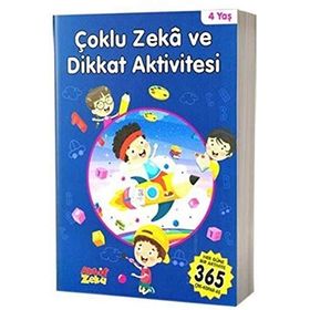 Çoklu Zeka ve Dikkat Aktivitesi 4 Yaş - Mavi Kitap