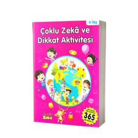Çoklu Zeka ve Dikkat Aktivitesi 4 Yaş - Pembe Kitap