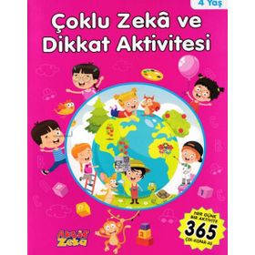 Çoklu Zeka ve Dikkat Aktivitesi 4 Yaş - Pembe Kitap