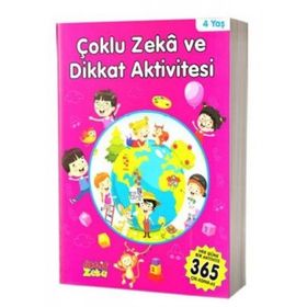 Çoklu Zeka ve Dikkat Aktivitesi 4 Yaş - Pembe Kitap