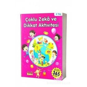 Çoklu Zeka ve Dikkat Aktivitesi 4 Yaş - Pembe Kitap