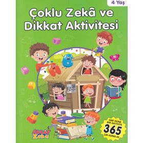 Çoklu Zeka ve Dikkat Aktivitesi 4 Yaş - Yeşil Kitap