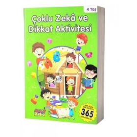 Çoklu Zeka ve Dikkat Aktivitesi 4 Yaş - Yeşil Kitap