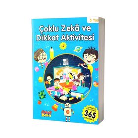 Çoklu Zeka ve Dikkat Aktivitesi 5 Yaş - Mavi Kitap