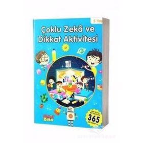 Çoklu Zeka ve Dikkat Aktivitesi 5 Yaş - Mavi Kitap