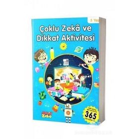 Çoklu Zeka ve Dikkat Aktivitesi 5 Yaş - Mavi Kitap