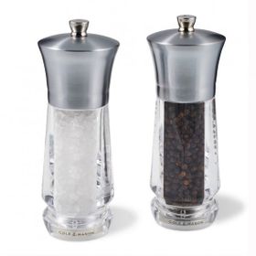 Cole & Mason H321913 Exford 160 mm Akrilik Tuz Biber Değirmeni Seti