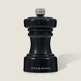 Cole & Mason Hoxton Parlak Siyah 104 mm Tuz Değirmeni