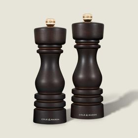 Cole & Mason London Çikolata Renkli Ahşap 180 mm Tuz ve Biber Değirmenleri