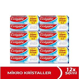 Colgate 12x50 ml Total Gelişmiş Beyazlık Diş Macunu