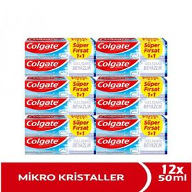 Colgate 12x50 ml Total Gelişmiş Beyazlık Diş Macunu