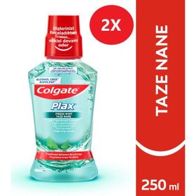Colgate 2x250 ml Plax Taze Nane Ağız Bakım Suyu