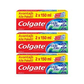 Colgate 3 Adet 2x150 ml Üçlü Etki Diş Macunu