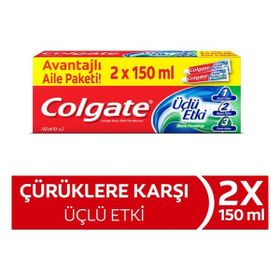 Colgate 3 Adet 2x150 ml Üçlü Etki Diş Macunu