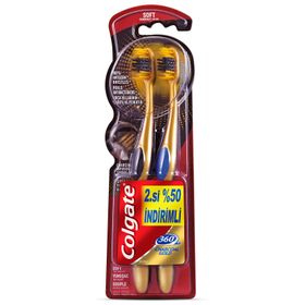 Colgate 360 Gold 1+1 Yumuşak Diş Fırçası