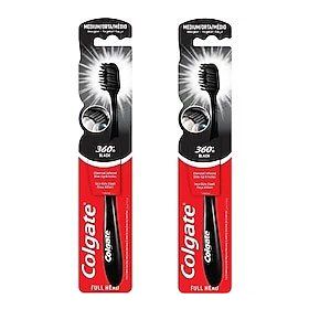 Colgate 360 Siyah Charcoal Orta 2 Adet Diş Fırçası