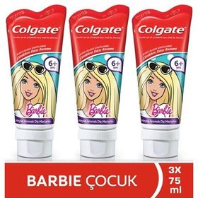 Colgate Barbie Çocuk 3x75 ml Diş Macunu