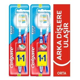 Colgate Extra Clean 1+1 2 Adet Diş Fırçası