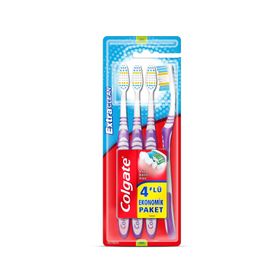 Colgate Extra Clean Orta 3+1 4'lü Diş Fırçası