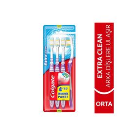 Colgate Extra Clean Orta 3+1 4'lü Diş Fırçası