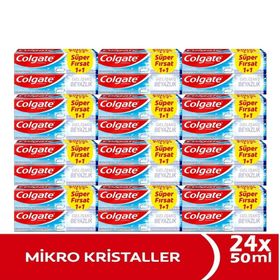 Colgate Gelişmiş Beyazlık 12x50 ml Süper Fırsat 1+1 Diş Macunu
