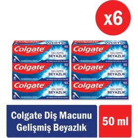 Colgate Gelişmiş Beyazlık Beyazlatıcı 6x50 ml Diş Macunu