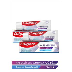 Colgate Hassasiyete Anında Çözüm Onarım ve Hassas Beyazlık 2x75 ml Diş Macunu