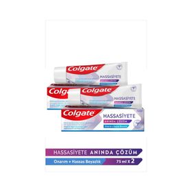 Colgate Hassasiyete Anında Çözüm Onarım ve Hassas Beyazlık 2x75 ml Diş Macunu