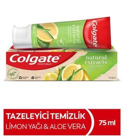 Colgate Natural Extracts Limon Yağı ve Aloe Vera 75 ml Diş Macunu