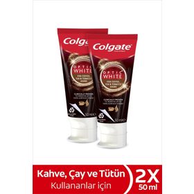 Colgate Optic White 2x50 ml Çay Kahve İkili Paket Diş Macunu