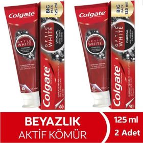 Colgate Optic White Aktif Kömür 2x125 ml Diş Macunu