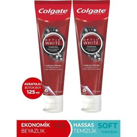Colgate Optic White Aktif Kömür 2x125 ml Diş Macunu